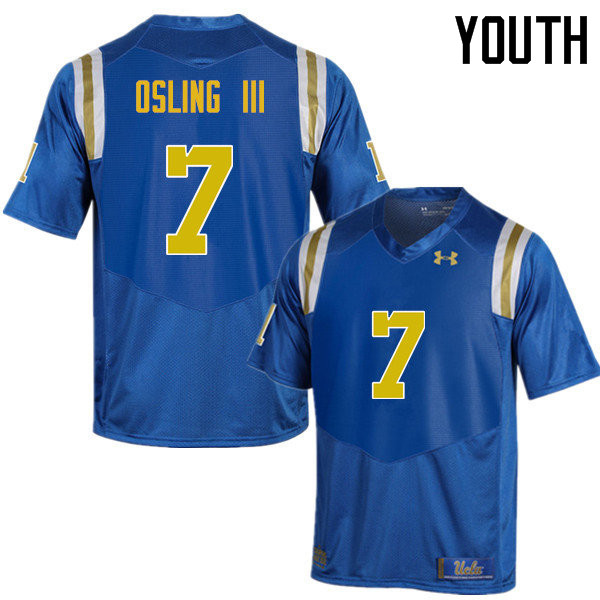 Youth #7 Mo Osling III UCLA Bruins Under Armour College Football Jerseys Sale-Blue - Click Image to Close